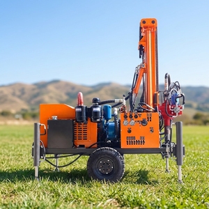 Impianto di Perforazione Multifunzionale per Pozzi d'Acqua e Miniere, 200M, Tipo su Ruote, Portatile con Motore Diesel - Product Image 2