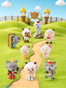 Set di 9 Scatole all'Ingrosso ALL for PLAY - <span class=keywords><strong>Serie</strong></span> Memes Assurdisti di Capra Piacevole e Lupo Gigante - Collezione di Figure Blind Box e Set di Badge - Product Image 2
