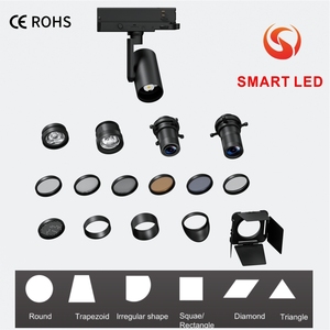Zoom musée projecteur cadre obturateur forme 10W 15W 20W moderne aluminium DALI 0-10V Triac Tuya Zigbee Dimmable LED Gobo projecteur - Product Image 2