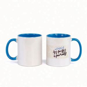 Taza de Café de Cerámica Personalizada para Bodas al por Mayor, 11 oz, con Foto en el Borde Interior, Sublimación, Porcelana Fina, Logotipo Personalizado - Product Image 2