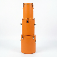 Ensemble de 3, 4 ou 5 pièces – Conteneur alimentaire isotherme rond en acier inoxydable de 5L à 100L pour distributeurs de services alimentaires (OEM)