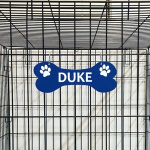 Placa <span class=keywords><strong>de</strong></span> Identificación Personalizada para <span class=keywords><strong>Perros</strong></span>, Etiqueta para Jaula, Placa con Nombre para Caseta, Letrero para Perrera - Product Image 1