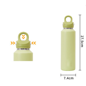 Một tay mở nắp, 316 chân không rò rỉ bằng chứng thép không gỉ phích, cao cấp push-loại thiết kế Quà Tặng Chai nước cho xe hơi - Product Image 5