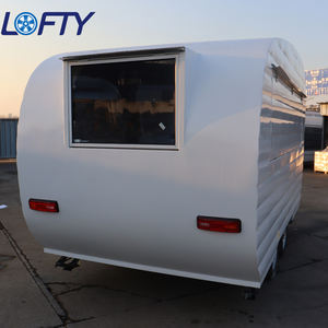 Carrito de Comida Móvil Totalmente Equipado, Cocina Móvil Vintage, Camión de Comida, Quiosco de Café Espresso, Carrito de Helados, Remolque - Product Image 1