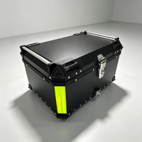 Coffre de moto en aluminium 65L durable et étanche, personnalisé, fabriqué en Chine, avec design pour la conduite à moto