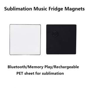 DZ Best Selling Sublimation Fridge Magnet Blanks USB Rechargeable Blank PET Plastics with Heat Press Magnetic Sticker Type - Product Image 3