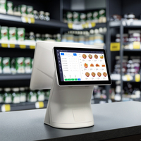 Système de caisse enregistreuse tout-en-un de haute qualité avec écran tactile de 15,6 pouces pour restaurant, café, pizzeria, poissonnerie, friterie, à emporter