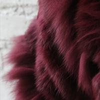 Nouveau manteau en fourrure de renard véritable pour femme Tyan, double face, mélange de fourrure de lapin, manteau d'hiver en fourrure véritable en V, couleur vin, pour femme