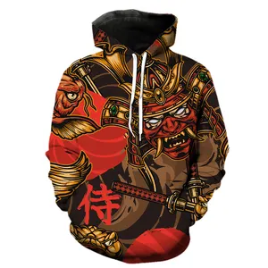 Japanese Style Ghost Men's Hoodies Hip Hop Teens Sweatshirts Streetwear Tops Cool 3D Print Spring Funny Pullover Fashion Unisex