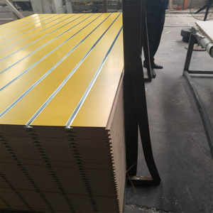 Pannelli <span class=keywords><strong>Mdf</strong></span>/<span class=keywords><strong>Mdf</strong></span> a fessura di colore giallo trafico in melamina da 18mm - Product Image 2