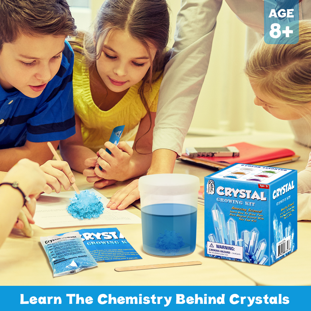 Kit expérimental de la science croissante de cristal