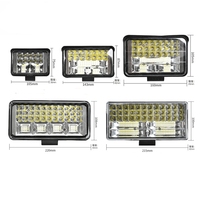 Barra de Luz LED Rectangular para Trabajo, Haz de Luz Concentrada y Difusa, Lámpara de Conducción Todoterreno IP68 para Montacargas, Vehículos de Construcción y Camiones
