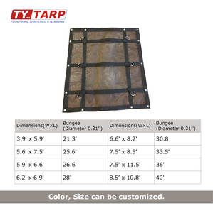 Red de carga de malla de PVC de servicio pesado de fábrica Red de seguridad de fácil instalación resistente a rayos UV y desgarro para estante de almacén - Product Image 4