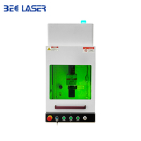 Machine de gravure laser à fibre entièrement fermée 30W 50W pour bijoux, or, argent, bagues, colliers, machine de marquage laser de précision