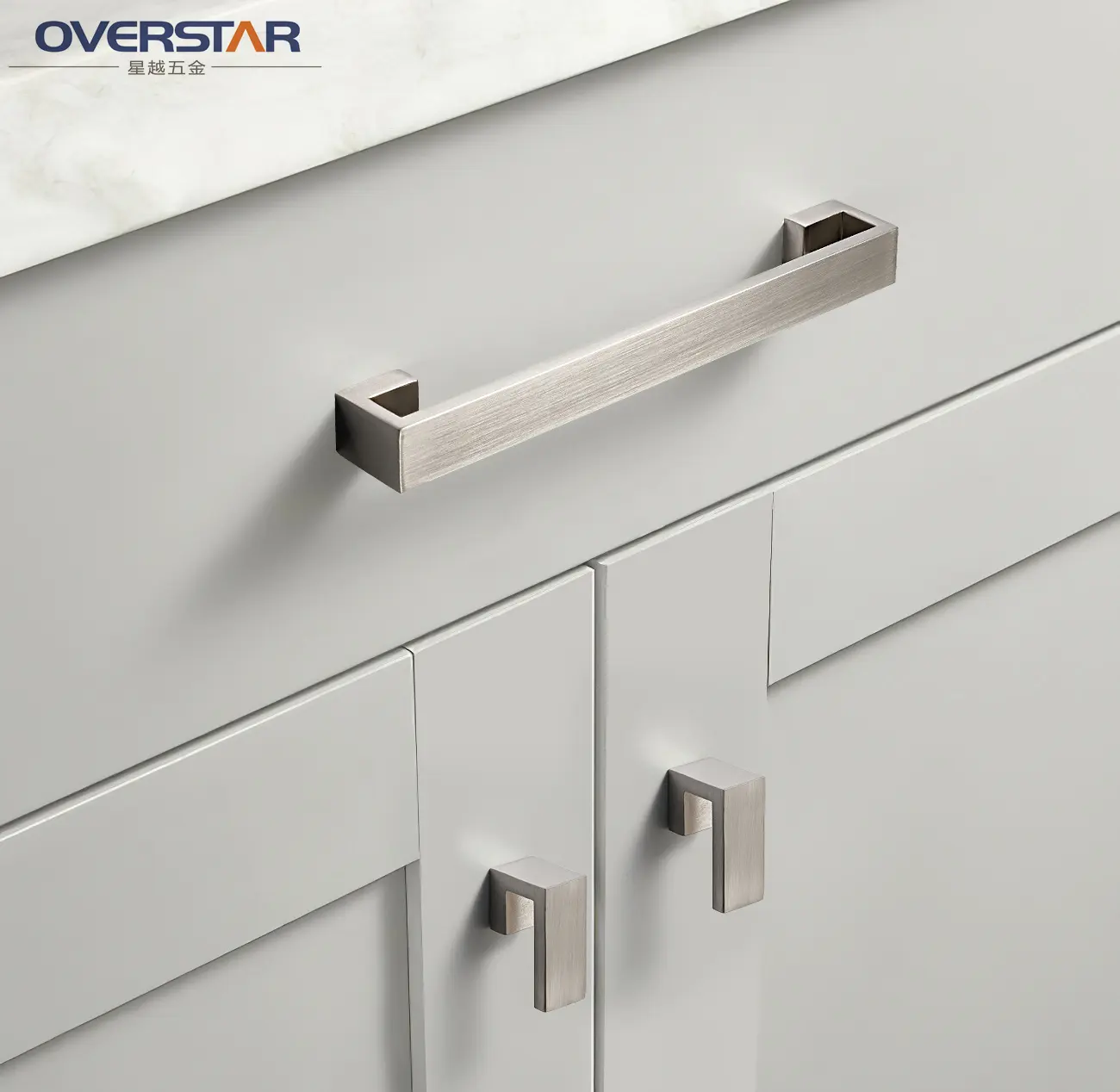 Overstar Zinc alloy Cabinet Door Handle Pulls Knobs Kitchen Drawer Handles for bedroom Cupboard