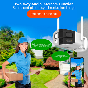 Tuya 4MP Dual Lens Wide Angle IP66 Full Color <b>Night</b> <b>Vision</b> Two Way Audio Smart CCTV System Bullet Wifi Network Security <b>Camera</b> - Product Image 3