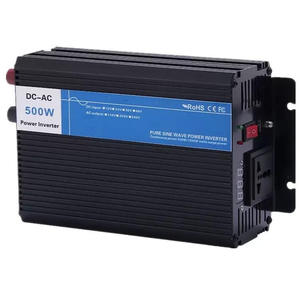 Inversor de Corriente de Onda Sinusoidal Pura de 500W, DC 12V 24V 48V AC 220V, Convertidor Solar Conectado a la Red, Salida Única - Product Image 1