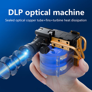 Slimme DLP-filmprojector 1080P Native 3D Ready 2G Android 13 Google TV Wi-Fi voor YouTube Apps 2G Binnen/buiten gebruik - Product Image 1