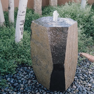Ciotola di basalto Rock giardino <span class=keywords><strong>fontana</strong></span> di acqua ornamenti per cortile all'aperto - Product Image 3