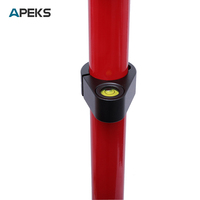 Prisme de topographie télescopique Apeks 2,2 m en alliage d'aluminium avec précision de 0,5 mm, garantie 1 an