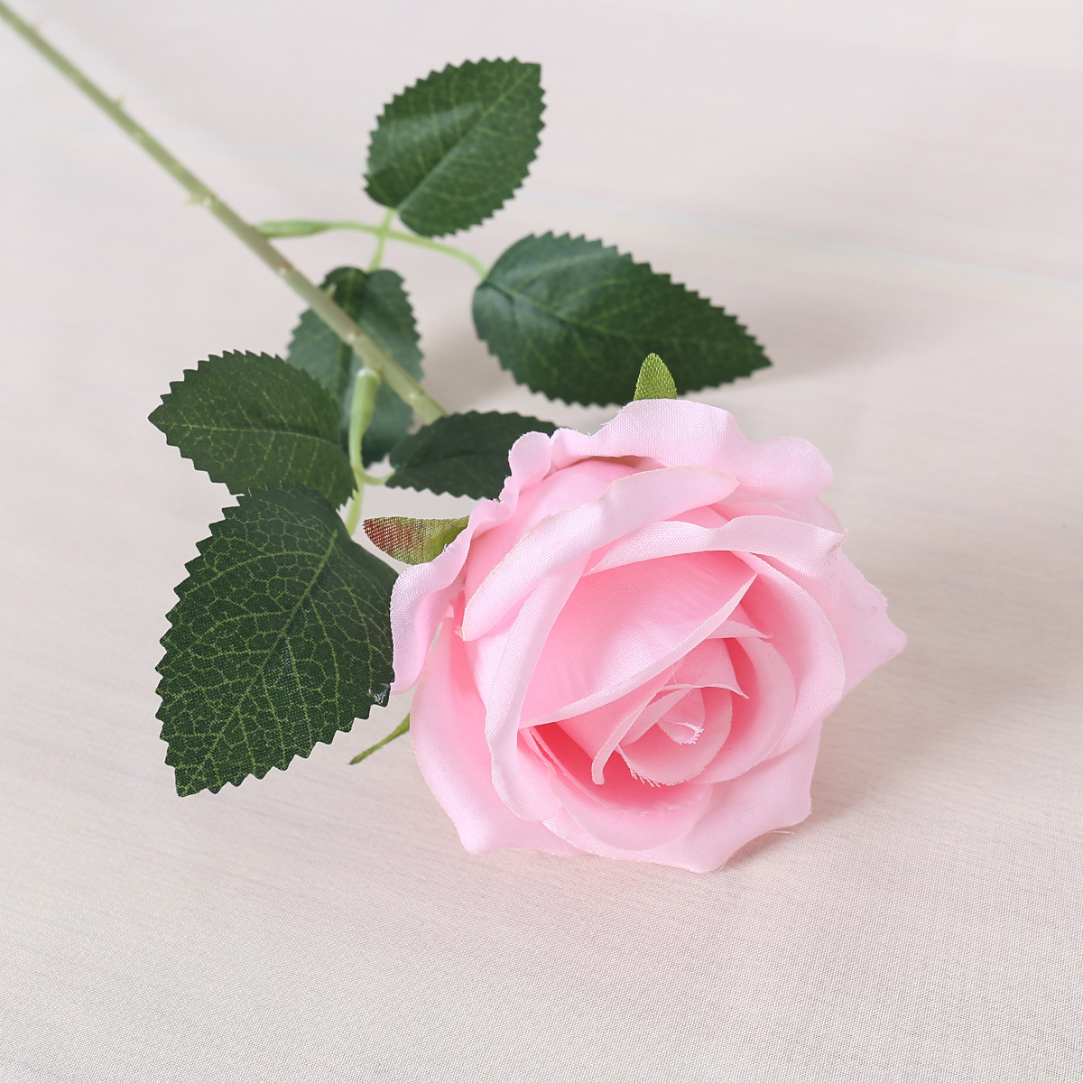Rose pink branch-silk cloth