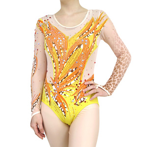 Justaucorps <span class=keywords><strong>de</strong></span> danse et <span class=keywords><strong>de</strong></span> <span class=keywords><strong>gymnastique</strong></span> sublimé en strass personnalisé OEM pour filles <span class=keywords><strong>tenue</strong></span> d'entraînement <span class=keywords><strong>de</strong></span> scène - Product Image 2