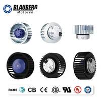 Ventilateur centrifuge industriel Blauberg 160 mm 230 V CA avec pales en plastique, étanche IP55