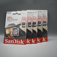 Kartu Memori SD SanDisk Ultra Berkinerja Tinggi 16gb 32GB 64gb 128gb 256gb SDHC UHS-I Kelas10 140MB/s untuk Kamera Digital