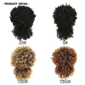 <span class=keywords><strong>Queue</strong></span> <span class=keywords><strong>de</strong></span> <span class=keywords><strong>Cheval</strong></span> Synthétique à Cordon <span class=keywords><strong>de</strong></span> Serrage avec Frange, Extensions <span class=keywords><strong>de</strong></span> <span class=keywords><strong>Cheveux</strong></span> Courtes, Chignon Afro à Clipser - Product Image 4
