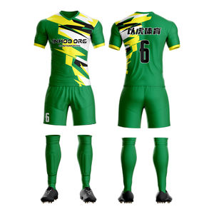 Inhoo org kaus sepak bola dewasa uniseks & atasan Jersey sepak bola dapat diatur pakaian tim kosong nama sepak bola layanan OEM - Product Image 2