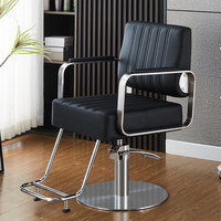 Chaise de salon moderne en cuir PU, équipement de salon de beauté, chaise de barbier hydraulique à hauteur réglable pour usage commercial, vente chaude