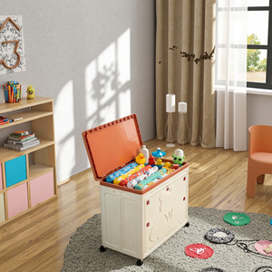 Shenyu 70-inch Nhựa PP hình chữ nhật tiêm có thể gập lại linh hoạt đa chức năng lưu trữ đồ chơi hộp 35L Công suất phổ bánh xe - Product Image 1