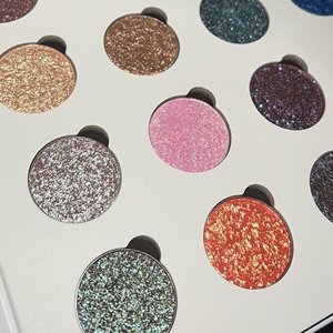 พาเลทอายแชโดว์ DIY สีชัด ติดทนนาน ผงอัดแข็ง สูตรวีแกน ชิมเมอร์ กลิตเตอร์ ดูโอโครม โฮโลแกรม - Product Image 1