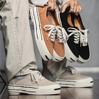 Chaussures de marche confortables en daim rétro vulcanisé pour hommes, chaussures de skate en daim premium, semelle en caoutchouc durable, chaussures de marche pour hommes