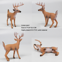 Figurine de animaux en plastique PVC, 1 pièce, jouet de collection, personnages de ferme, ours sauvage, lapin, tigre, girafe