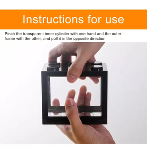 Bureau Petit Écologique Créatif DIY Bureau En Plastique Petit Fish Tank Table Basse Mini Betta Fish Tank Aquarium - Product Image 2