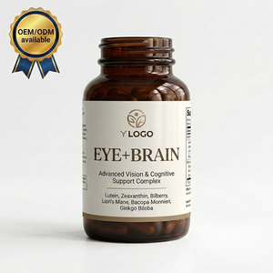 Vitamines et Minéraux - EYE+BRAIN Lutéine Protection Oculaire Complexe Nutritionnel pour la Santé Cérébrale Gélules Molles Haute Absorption Sans Odeur Faible Teneur en Sucre - Product Image 1