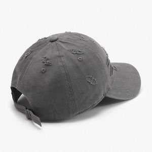 Casquette de baseball unisexe à visière incurvée, 6 panneaux, 100% coton, souple, effet vieilli, polyvalente, unique, vintage, fine et classique - Product Image 3