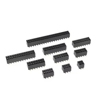 Connecteur femelle 10 broches à pas de 2,54 mm, 2 rangées, diamètre des broches de 1,0 mm, petit format, en ABS, contact en cuivre, montage en surface, 1000 V, pour PCB