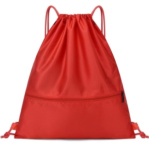 Custom Logo Zipper Pocket <b>Drawstring</b> <b>Backpack</b> for Men and Women Sports String <b>Backpacks</b> <b>Drawstring</b> Bag for Basketball - Product Image 2