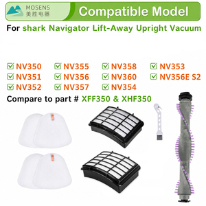 Kit de Filtro y Cepillo Giratorio NV360 para Aspiradoras Sharks <span class=keywords><strong>Navigator</strong></span> <span class=keywords><strong>Lift</strong></span> <span class=keywords><strong>Away</strong></span> NV350 NV351 NV352 NV355 NV356 NV356E NV358, Repuestos - Product Image 2