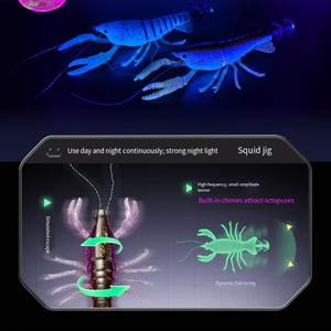 เหยื่อตก<span class=keywords><strong>ปลา</strong></span> SNEDA รุ่น<span class=keywords><strong>ใหม่</strong></span> พร้อมไฟ LED เรืองแสง เหมือนกุ้งก้ามกรามจริง เหยื่อยางสำหรับปลาหมึกและปลาทะเล - Product Image 6