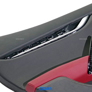 Pièces de garniture intérieure pour Maserati Ghibli, panneau de revêtement de porte en plastique noir PP, garniture de porte en cuir, OE 670018998 - Product Image 4