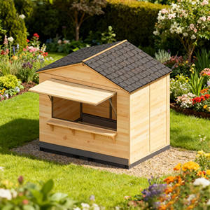 Caseta de <span class=keywords><strong>Madera</strong></span> Económica <span class=keywords><strong>para</strong></span> Taller, Plegable, Tipo Quiosco, Ecológica, Impermeable, Diseño Tradicional - Product Image 1