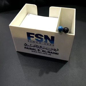 Cetak Logo disesuaikan kotak plastik <span class=keywords><strong>Memo</strong></span> kubus Notepad blok kertas untuk perlengkapan kantor dan hadiah promosi - Product Image 3