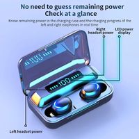 Écouteurs sans fil TWS F9-5C avec batterie externe de 2000mah, casque de jeu, Sport, contrôle tactile, Airbuds avec micro