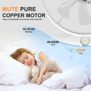 Ultra-Thin WHITE <b>Ceiling</b> Fan <b>Light</b> with <b>Remote</b> & App <b>Control</b> – 23.6'' Modern Flush Mount Fan Lamp, 6 Fan Speeds for bedroom - Product Image 2