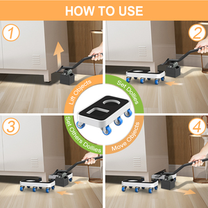 Deslizadores de Muebles Recién Mejorados con Ruedas Giratorias de 360 Grados, Juego de Herramientas para Mover Muebles, para Levantar y Desplazar Fácilmente - Product Image 5
