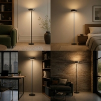 Lámpara de Pie Inteligente KA Lighting de 1500LM, RGBWW, Control de Triple Zona, Lámpara LED Moderna con Control Remoto por WiFi y App Matter