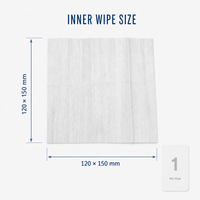 Lingettes nettoyantes pour écrans en papier résistant à l'eau avec feuille fine et flexible pour le nettoyage des écrans électroniques, vente en gros OEM